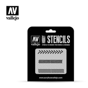 Vallejo ST-TX002 1/35 Tyre Markings Stencil