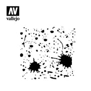 Vallejo ST-TX003 1/35 Splash and Stains Stencil