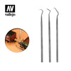 Vallejo Hobby Tools T02001 Set of 3 Stainless Steel Probes