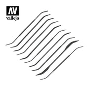 Vallejo Hobby Tools T03003 Set of 10 Curved Files
