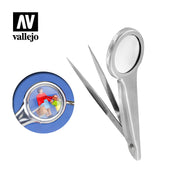 Vallejo Hobby Tools T12001 Tweezers with Magnifier
