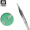 Vallejo Hobby Tools T12007 Flat Rounded Stainless Steel Tweezers 120mm
