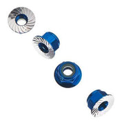 Axial Wheel Nut M4 Serrated Blue (4) AXA1046