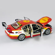 Authentic Collectables ACD18F17A 1/18 Shell V-Power Racing Team No. 17 Ford FGX Falcon Supercar 2017 Sandown 500 Retro Round Drivers Scott McLaughlin / Alexandre Premat Diecast Car
