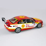 Authentic Collectables ACD18F17A 1/18 Shell V-Power Racing Team No. 17 Ford FGX Falcon Supercar 2017 Sandown 500 Retro Round Drivers Scott McLaughlin / Alexandre Premat Diecast Car