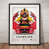 Authentic Collectables ACP031 Shell V-Power Racing Team Scott McLaughlin 2019 Champion Illustrated Print Standard Edition