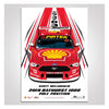 Authentic Collectables ACP027 Shell V-Power Racing Team 2019 Bathurst 1000 Pole Limited Edition Illustrated Print ACP027