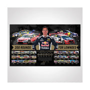 Authentic Collectables V8SPLOWNDES200 Triple Eight Race Engineering 200 Rounds for Lowndes Signed Limited Edition Print