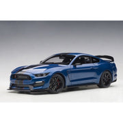 AutoArt 72933 1/18 Ford Shelby GT-350R Lightning Blue with Black Stripes