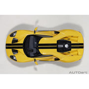 AutoArt A72944 1/18 Ford GT Triple Yellow Black Stripes