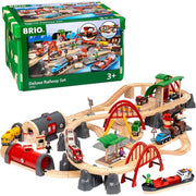 BRIO Deluxe Railway Set 87pc B33052 7312350330526