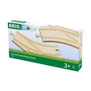 BRIO Curved Switching Tracks 2pc