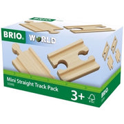 BRIO 33393 Mini Straight Track Pack 4pc