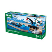 BRIO Container & Crane Wagon 4pc