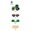 BRIO 33799 Farm Tractor with Load 3pc