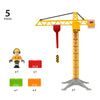 BRIO 33835 Crane Construction Crane with Lights 5pc