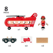 BRIO 33886 Cargo Transport Helicopter 8 pcs