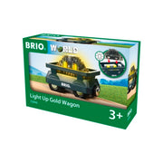 Brio 33896 Light Up Gold Wagon 2pc