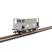 Bachmann 38-554 OO MR 20T Brake Van Without Duckets Midland Railway Grey