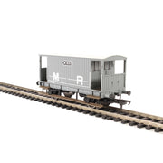 Bachmann 38-554 OO MR 20T Brake Van Without Duckets Midland Railway Grey