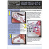 Bare Metal Foil Ink Jet Decal Paper Clear Three Sheets