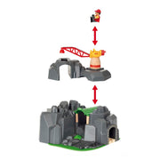 BRIO 33889 Crane and Mountain Tunnel 7pc