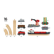 BRIO 33061 Cargo Harbour Set 16pc