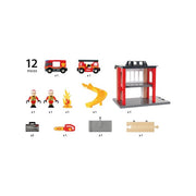 BRIO 33833 Fire Station 12pc