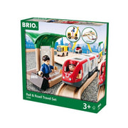 BRIO Rail & Road Travel Set 33pc B33209 7312350332094