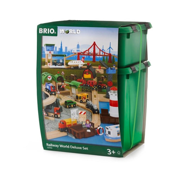 BRIO Railway World Deluxe Set 106pc B33766 7312350337662