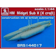 Brengun 144017 1/144 HM Midget Sub X Construction Kit of UK Submarine Resin Model Kit