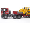 Bruder 03555 1/16 Scania R-Series Low Loader Truck with CAT Bulldozer