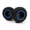 Blackzon BZ540182 Smyter MT Wheels and Tires Assembled Blue
