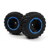 Blackzon BZ540182 Smyter MT Wheels and Tires Assembled Blue