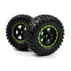 Blackzon BZ540183 Smyter Desert Wheels and Tires Assembled Green