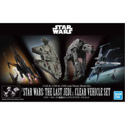 Bandai 5058919 1/144-1/350-1/540 Star Wars The Last Jedi Clear Vehicle Set