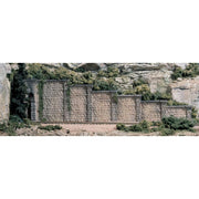 Woodland Scenics C1159 N Cut Stone Retaining Wall 6pc