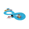 Mickey Roadstar Racers Zoom around the bends with the speedy new cars from Mickey and the Roadster Racers!  FEATURES Mickey's Hot Doggin' Hot Rod Donald's Cabin Cruiser FIRST Controller FIRST Connection Track (blue) FIRST Straight (blue) FIRST 1/90° Curve (blue)