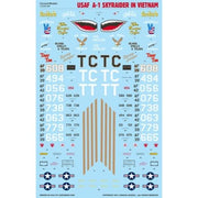 Caracal Decals 48189 1/48 Douglas USAF A-1H/J Skyraider in Vietnam Decal Set