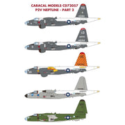 Caracal 72057 Decals 1/72 Lockheed P2V Neptune Part 2