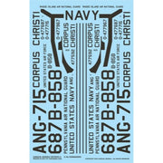 Caracal 72093 1/72 Curtiss C-46 Commando Decal Set