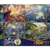 Ceaco 3663 500pc Kinkade Disney 4-in-1 Puzzle S1