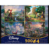 Ceaco 3666 500pc Kinkade Disney 4-in-1 Puzzle S2
