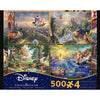 Ceaco 3667 500pc Kinkade Disney 4-in-1 Puzzle S3