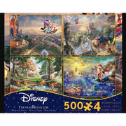 Ceaco 3667 500pc Kinkade Disney 4-in-1 Puzzle S3