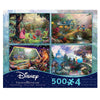 Ceaco 3668 Kinkade Disney 500pc 4 in 1 S4 Puzzle