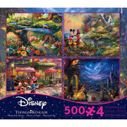 Ceaco 3669 500pc Kinkade Disney 4-in-1 S5 Puzzle S5