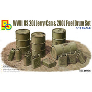 Classy Hobby MC16008 1/16 WWII US Jerry Can and 200L Fuel Drum Set