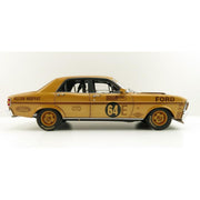 Classic Carlectables 18727 1/18 Ford XW Falcon Phase II GT-HO 1970 Bathurst Winner Gold Livery Diecast Car