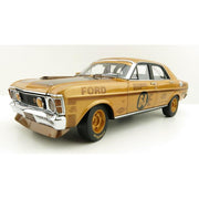 Classic Carlectables 18727 1/18 Ford XW Falcon Phase II GT-HO 1970 Bathurst Winner Gold Livery Diecast Car